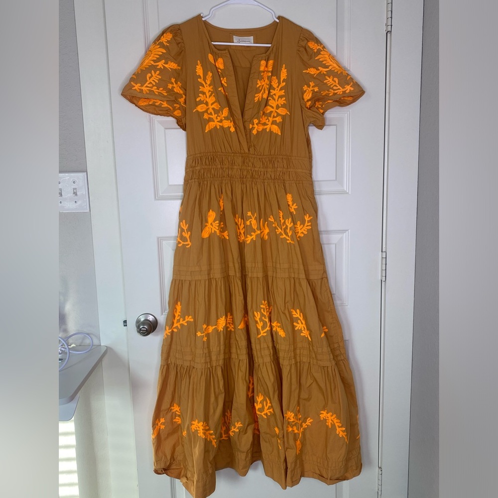 Anthro Cotton Dress - Picture 1 of 13